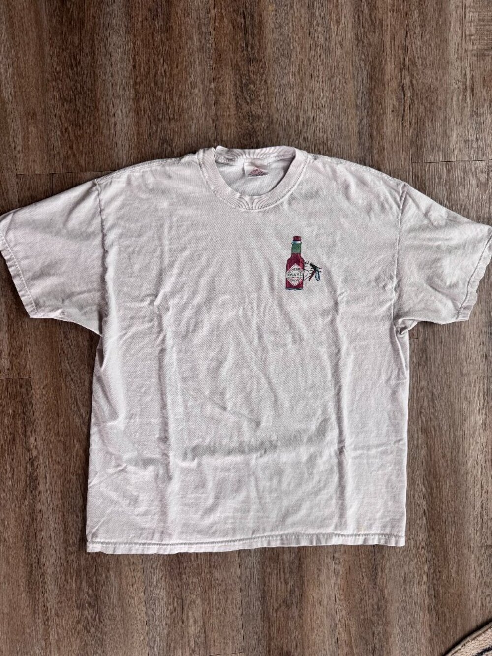 Vintage 90s Tabasco Mosquito Bite Me T-Shirt 1998 - size XLarge
